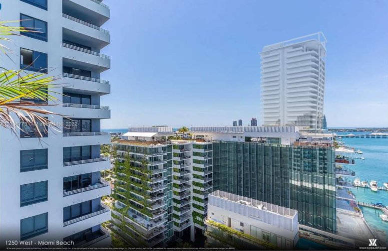 1250 West Avenue Miami Beach waterfront bay view luxury residence
